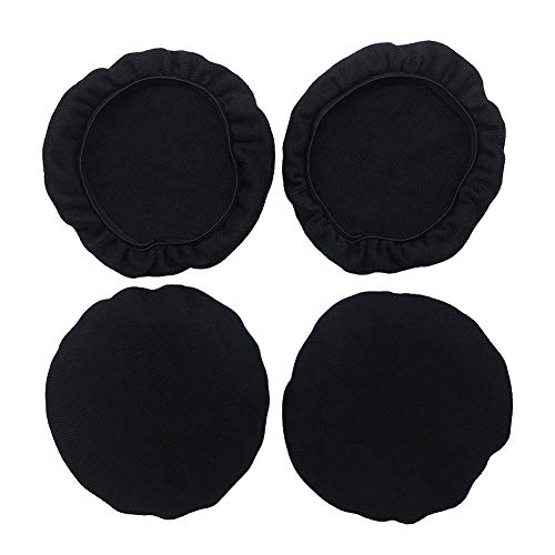 Tvoip 2pairs/4pcs Universal Stretchable Headphone Cover Washable Ear Cup Covers Fabric Headset Ear Pad Cover On-Ear Headphones Earpads (3.54"-4.33"(9-11cm))