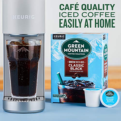 Green Mountain Coffee Roasters Brew Over Ice Classic Black, Single Serve Keurig K-Cup Pods, Medium Roast Iced Coffee, 12 Count