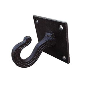 run 1 piece cast iron ceiling hook decorative robe clothes wall hook hanger, screws included