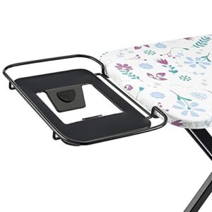 Amazon Basics Ironing Board Medium 122x38 cm with Iron Rest H Shape, Black