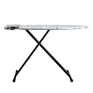 Amazon Basics Ironing Board Medium 122x38 cm with Iron Rest H Shape, Black