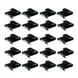 NX Garden 120pcs S Type Metal Wall Mount Hanging Hooks Hanger Clips S Hooks for Album Picture Photo Artwork Frames, Black