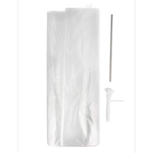 Rural365 Poultry Shrink Bags 25ct Large Turkey Bag - Heat Dip Shrinking Wrap Storage Bags, 16 x 28 Inch with Steel Straw