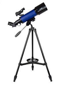 explore one cf400sp astronomy and terrestrial telescope with 20x to 67x magnification - 70mm aperture - 400mm focal length - smartphone adapter - easy-to-use beginner telescope for kids and adults