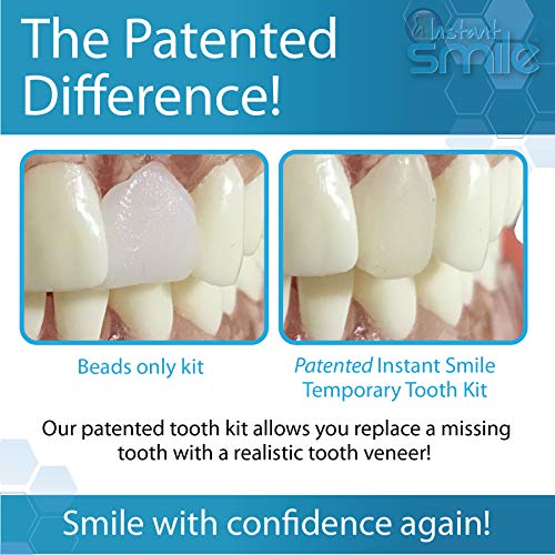 Instant Smile Complete Your Smile Temporary Tooth Replacement Kit - Replace a Missing Tooth in Minutes - Patented