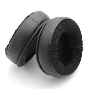 replacement ear pads velvet ear cushion earpads compatible with razer kraken pro gaming headphones (black/protein+flannel)