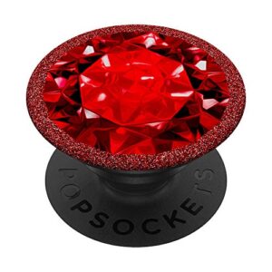 july ruby red birth month design popsockets swappable popgrip