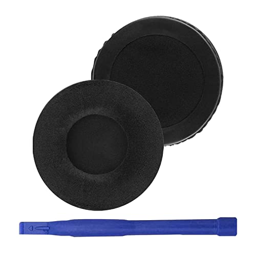 MDR-V700 Replacement Ear Pads Velvet Ear Cushion Earpads Compatible with Technics RP-DH1200 DJ, Sony MDR-V700, Z700, V700DJ, ATH-T2, ATH-PRO700 Headphones (Black/Flannel)