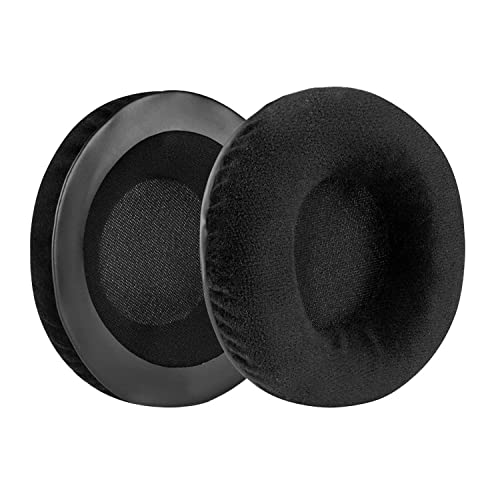 MDR-V700 Replacement Ear Pads Velvet Ear Cushion Earpads Compatible with Technics RP-DH1200 DJ, Sony MDR-V700, Z700, V700DJ, ATH-T2, ATH-PRO700 Headphones (Black/Flannel)