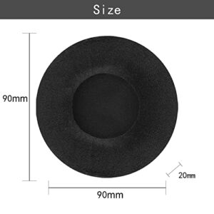 MDR-V700 Replacement Ear Pads Velvet Ear Cushion Earpads Compatible with Technics RP-DH1200 DJ, Sony MDR-V700, Z700, V700DJ, ATH-T2, ATH-PRO700 Headphones (Black/Flannel)