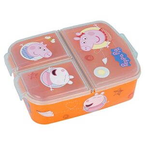 stor |multi compartment sandwich box peppa pig core