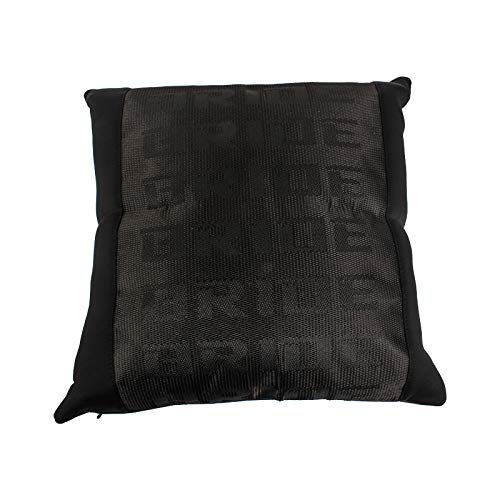 2PCS JDM BRIDE Gradation BLACK Comfortable Cotton Throw Pillow Car Cushion For Rest