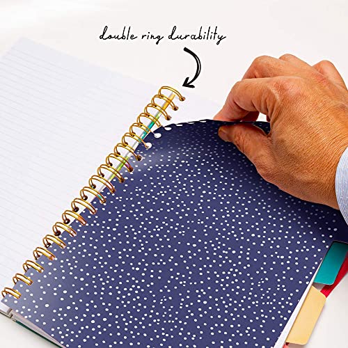 Pukka Pad, Carpe Diem 5-Project Double Spiral Bound Notebook 3-Pack with Repositionable Dividers - 200 Pages of 80GSM Paper with Perforated Edges – Floral Love, B5 10 X 7in