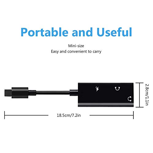 ARKTEK USB-C to 3.5mm Headphone Jack Adapter 3-in-1 USB Type C to Audio Aux Cable Headphone Jack Hi-Res PD Fast Charge Adapter, for iOS Pad Pro 2018 OnePlus 7 Pro Pixel 4 Galaxy S20 Note 10 and More