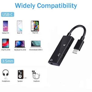 ARKTEK USB-C to 3.5mm Headphone Jack Adapter 3-in-1 USB Type C to Audio Aux Cable Headphone Jack Hi-Res PD Fast Charge Adapter, for iOS Pad Pro 2018 OnePlus 7 Pro Pixel 4 Galaxy S20 Note 10 and More
