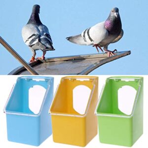 Dft Pigeons Water Feeder Parrot Hanging Drinking Pot Bird Cage Water Dispenser Bird Feeder Hanging Food Dispenser Bird Cage Accessories for Parrots Budgie, Cockatiel, Lovebirds