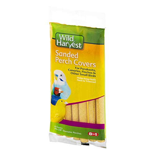 Wild Harvest SANDED PERCH COVERS for PARAKEETS CANARIES FINCHES & SMALL BIRDS