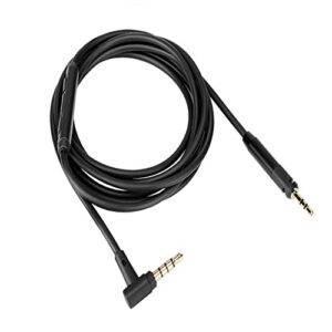 bingle replacement audio cable cord for for sennheiser hd598 / hd558 / hd518 / hd598 cs / hd599 / hd569 / hd579 headphones … (black)