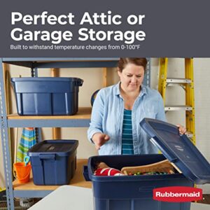 Rubbermaid Roughneck️ Storage Totes 14 Gal, Durable Stackable Storage Containers, Great for Dry Food Storage, Clothing, Camping Gear and More, 6-Pack