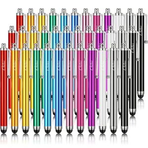 stylus pens for touch screens,stylus pen set of 36 for universal capacitive touch screens devices, compatible with iphone, ipad, tablet (multicolor)
