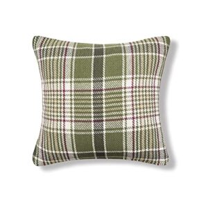 c&f home dawson plaid woven pillow 18" x 18" green
