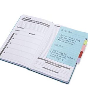 Sticky Notes Spring Colors by Panda Planner - Bookmark, Prioritize and Set Goals with Color Coding - 60 Ruled Lined Notes (4x6"), 40 Dotted Notes (3x4"), 40 Blank Notes (2.7x4.2") - 140 Total Tab