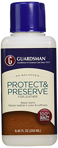 Guardsman Leather Care Bundle - Protect & Preserve 8.4 oz & Wipes - Repels Stains, Retains Color and Softness, Great for Leather Furniture & Car Interiors