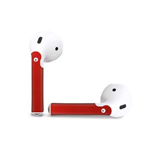 IPG for AirPods 1-2 Stickers Wraps Adhesive Decal Skin for case and Ear Pieces Protective and Decorative Set (Red Pearl)