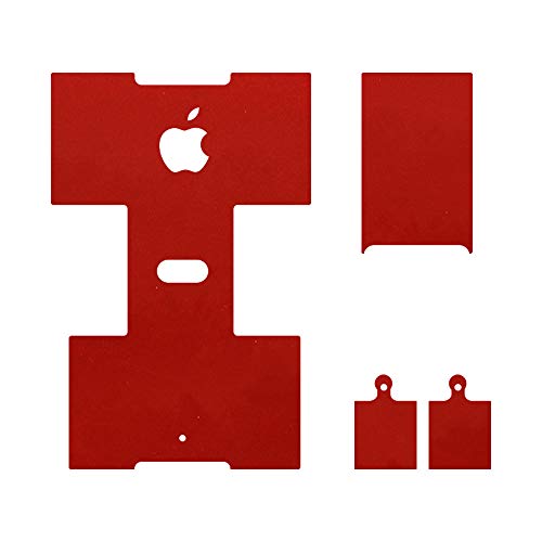 IPG for AirPods 1-2 Stickers Wraps Adhesive Decal Skin for case and Ear Pieces Protective and Decorative Set (Red Pearl)