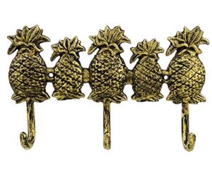 cast iron pineapples wall hook plaque