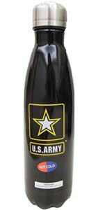 u.s. army military logo stainless steel double wall vacuum insulated water bottle cola shape travel thermal flask