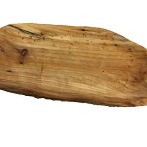 Greener Valley Hand-Crafted Root Wood Live Edge Platter (Medium-Large - 17-19")