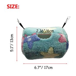 Oncpcare Hanging Tunnel for Small Animals, Bucket Shape Warm Sugar Glider Hammock Nest, Critter Cage Accessories Bedding for Hamster Hedgehog Gerbil Rat