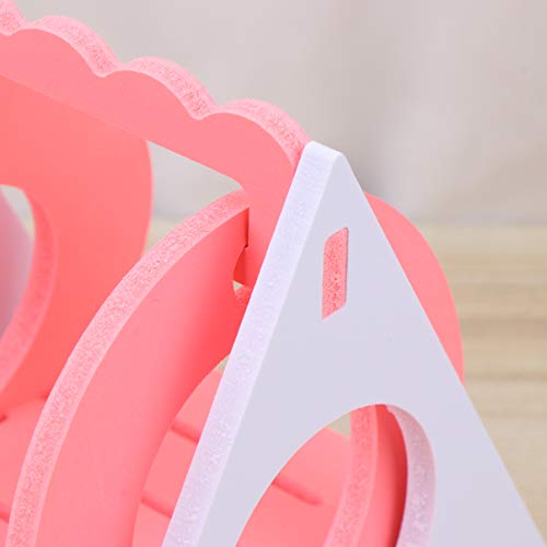 POPETPOP Hamster Toys Swing Wooden Hanging Triangle Swing Pet Hammock Mouse Rat Hamster Playing Rocking Chair Toy for Small Pet (Need to Assemble)