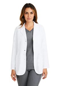healing hands white lab coat 5 pocket 5160 flo full sleeve women's consult lab coat the white coat minimalist collection white xs