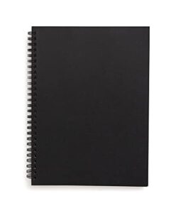 tru red medium soft cover meeting notebook, blk tr54988