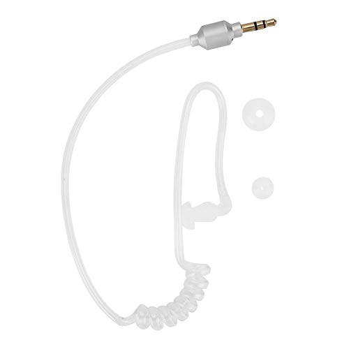 3.5mm Air Tube Monaural Earbu, Mobile Phone Monaural Wired Earpiece Air Tube Anti Radiation in Ear Stereo Earphone