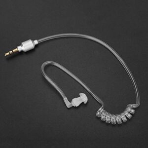 3.5mm Air Tube Monaural Earbu, Mobile Phone Monaural Wired Earpiece Air Tube Anti Radiation in Ear Stereo Earphone