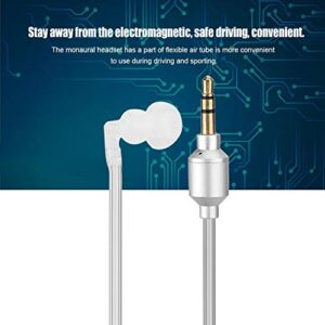 3.5mm Air Tube Monaural Earbu, Mobile Phone Monaural Wired Earpiece Air Tube Anti Radiation in Ear Stereo Earphone