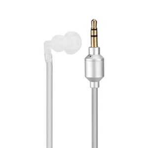 3.5mm Air Tube Monaural Earbu, Mobile Phone Monaural Wired Earpiece Air Tube Anti Radiation in Ear Stereo Earphone