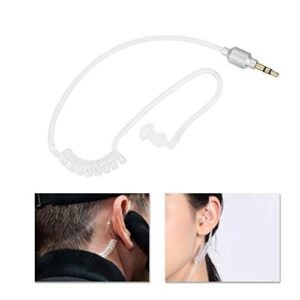 3.5mm Air Tube Monaural Earbu, Mobile Phone Monaural Wired Earpiece Air Tube Anti Radiation in Ear Stereo Earphone