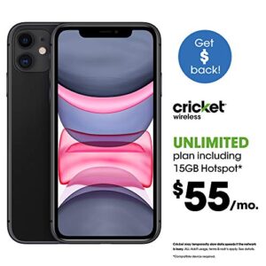 Apple iPhone 11 [64GB, Purple] + Carrier Subscription [Cricket Wireless]