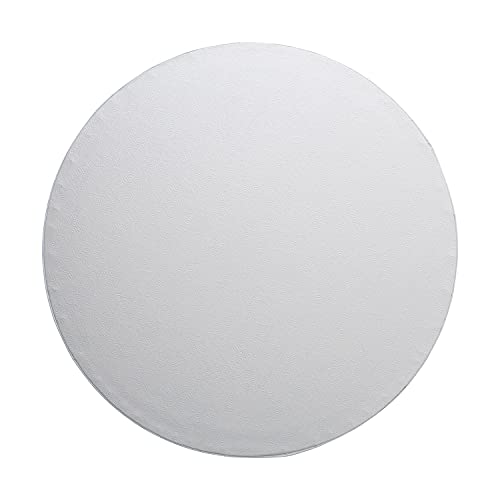 MOVINGSHOOT Spec101 Round Cake Drums, 12 Inch - 12pk White Cake Drum Boards with 1/2-Inch Thick Smooth-Edges