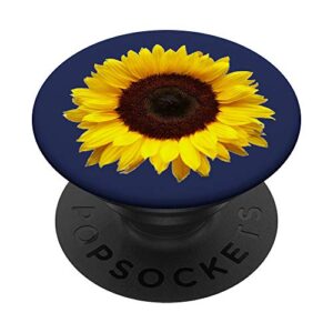 beautiful yellow sunflower sun flower blooms funny gift popsockets swappable popgrip