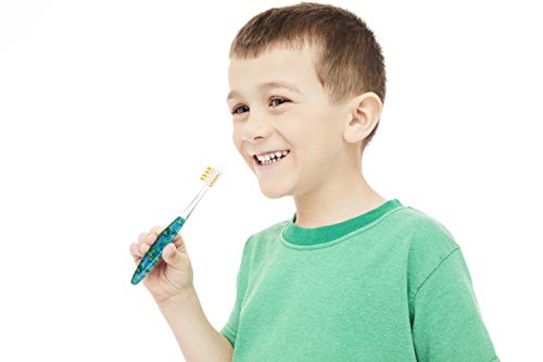 Ooak,Manual Kids Toothbrush, Tapered V++Max Soft Bristles, 2 Pack - Dinosaur