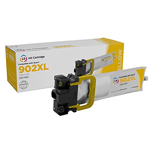 LD Remanufactured Ink Cartridge Replacement for Epson 902XL T902XL420 High Capacity (Yellow)