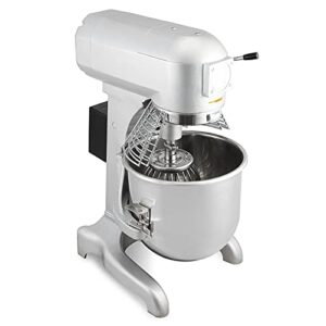 INTBUYING Commercial Food Mixer 11QT Stand Mixer Dough Kneading Machine Bowl Lift Double Commercial Mixer Counterop Mixer 110V