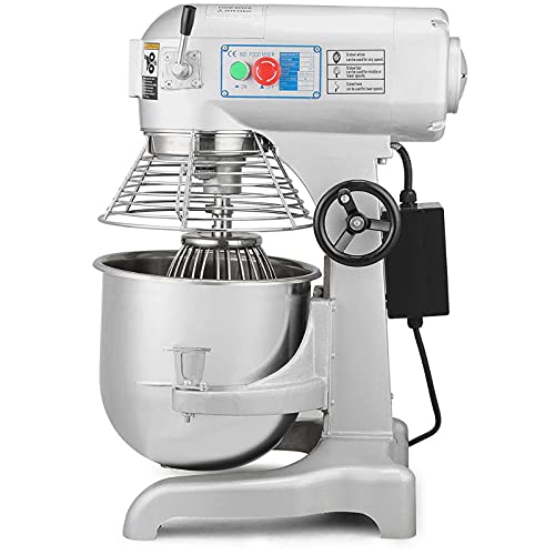 INTBUYING Commercial Food Mixer 11QT Stand Mixer Dough Kneading Machine Bowl Lift Double Commercial Mixer Counterop Mixer 110V