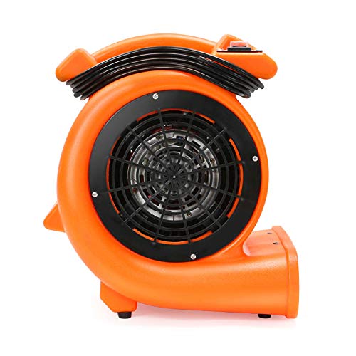 Dryser Air Mover Carpet Dryer 2 Speed 1/2 HP Industrial Floor Fan - Orange Carpet Drying Fan Floor Blower