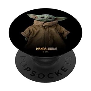 star wars the mandalorian the child full portrait popsockets popgrip: swappable grip for phones & tablets